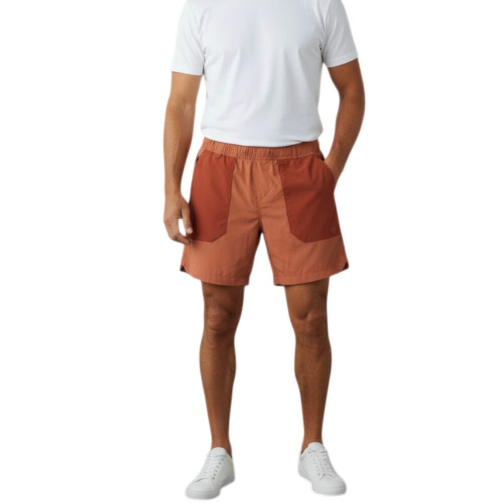 ROARK Happy Camper Short Men L Orange Versatile Outdoor Everyday Nylon Comfort